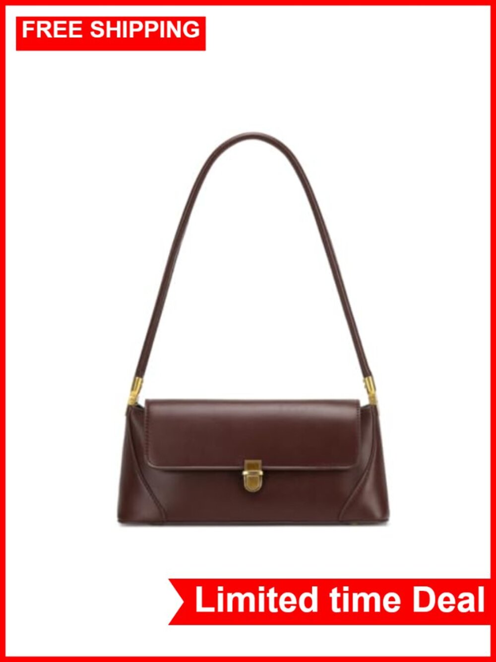 Vintage Hobo Shoulder Bag PU Leather Mini Tote Purse Women Retro Handbag